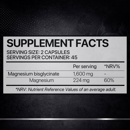 Core Champs Magnesium Bisglycinate – 90 Capsules