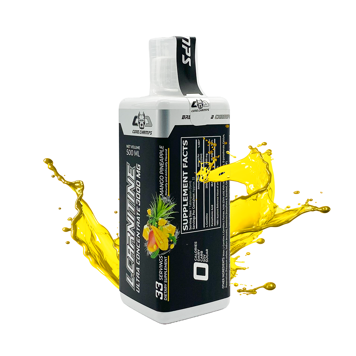 l carnitine pineapple OstroVit L-carnitine 210 g Support fat metabolism Top Secret Nutrition Fireball Liquid